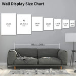affiches murales calligraphie arabe contemporain minimaliste abstrait blanc beige noir opaques clips cadres