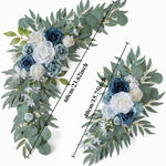 guirlandes florales décoratives mariage rose eucalyptus blanc romantique champêtreextérieur