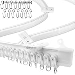 rideau rail flexible blanc moderne clips fixation plaques vis système coulissantINCTEDELETELASTWORD