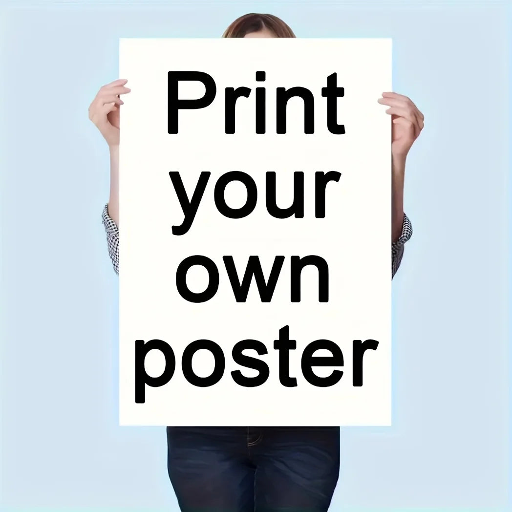 affiche personnalisée minimaliste texte noir opacité papier imprimé blanc portrait livre cadeau famille amis