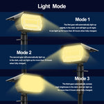 lumière solaire 68 led noire ip65 abs moderne batterie rechargeableextérieur contemporain tringle fixe