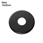 cache tap adhésif noir abs moderne 10x50mm 17x60mm 22x80mm 26x85mm 33x95mm
