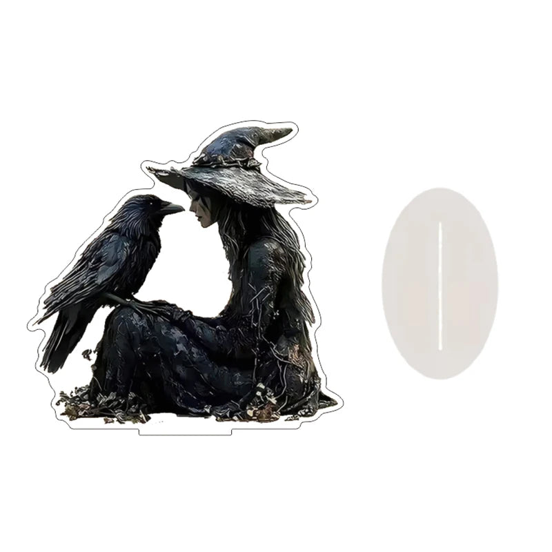 décoration figurines transparentes croissant lune motifs orientaux sorcières fées mosquées étoiles dragons fantaisie