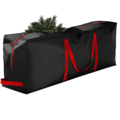 Sac de rangement pour sapin de Noël en tissu Oxford gris clair