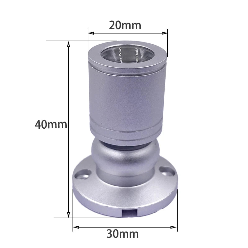 projecteur led rgb noir blanc argent moderne 1w 12v double adhésif vis câble électrique