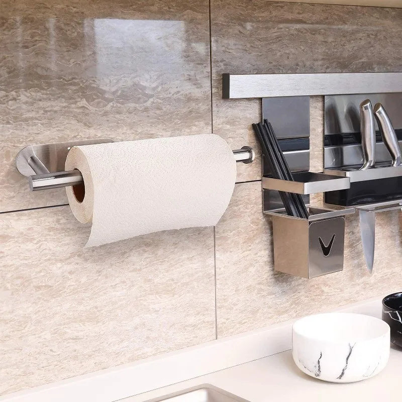 porte serviettes adhésif acier inoxydable couleur noire moderne salle bain fixations serviette