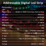 contrôleur lumière escalier détecteur mouvement bande led rgb ic 12v moderne technologique