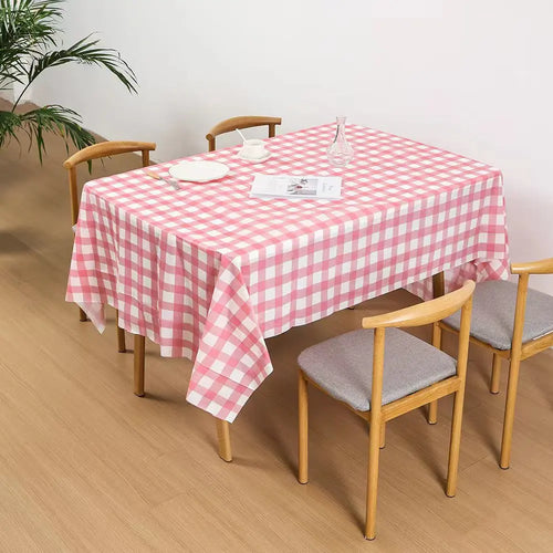 nappe table jetable plastique motif carreaux rectangulaire imperméable fête pique nique