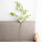 décoration intérieure branche artificielle feuilles rondes couleur automne naturelle minimaliste 87cm