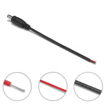 câble électrique 5.5x2.1mm noir femelle mâle adaptateur dc 24v certification rohs led cctv alimentation