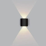 lampe murale led moderne noire 2w 4w ip65 ac90265v cool warm white