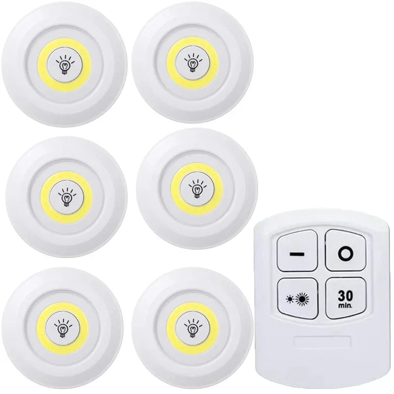 lampe led sans fil rechargeable batterie sèche adhésive télécommande blanc beige moderne minimaliste