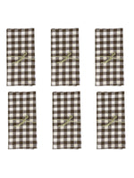 serviettes carreaux 100% polyester beige blanc table moderne cuisine restaurant