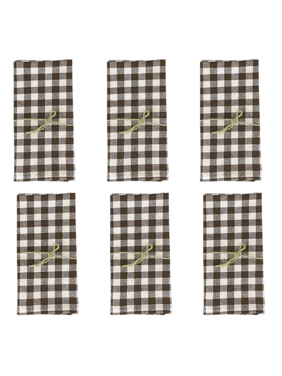 serviettes carreaux 100% polyester beige blanc table moderne cuisine restaurant