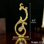 porte plume métal doré sculpté classique plume inclusOpaque Baroque Décoration Murale
