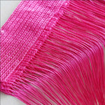 rideau franges transparent bohème salon couleur rouge vert bleu polyester 50x200cm