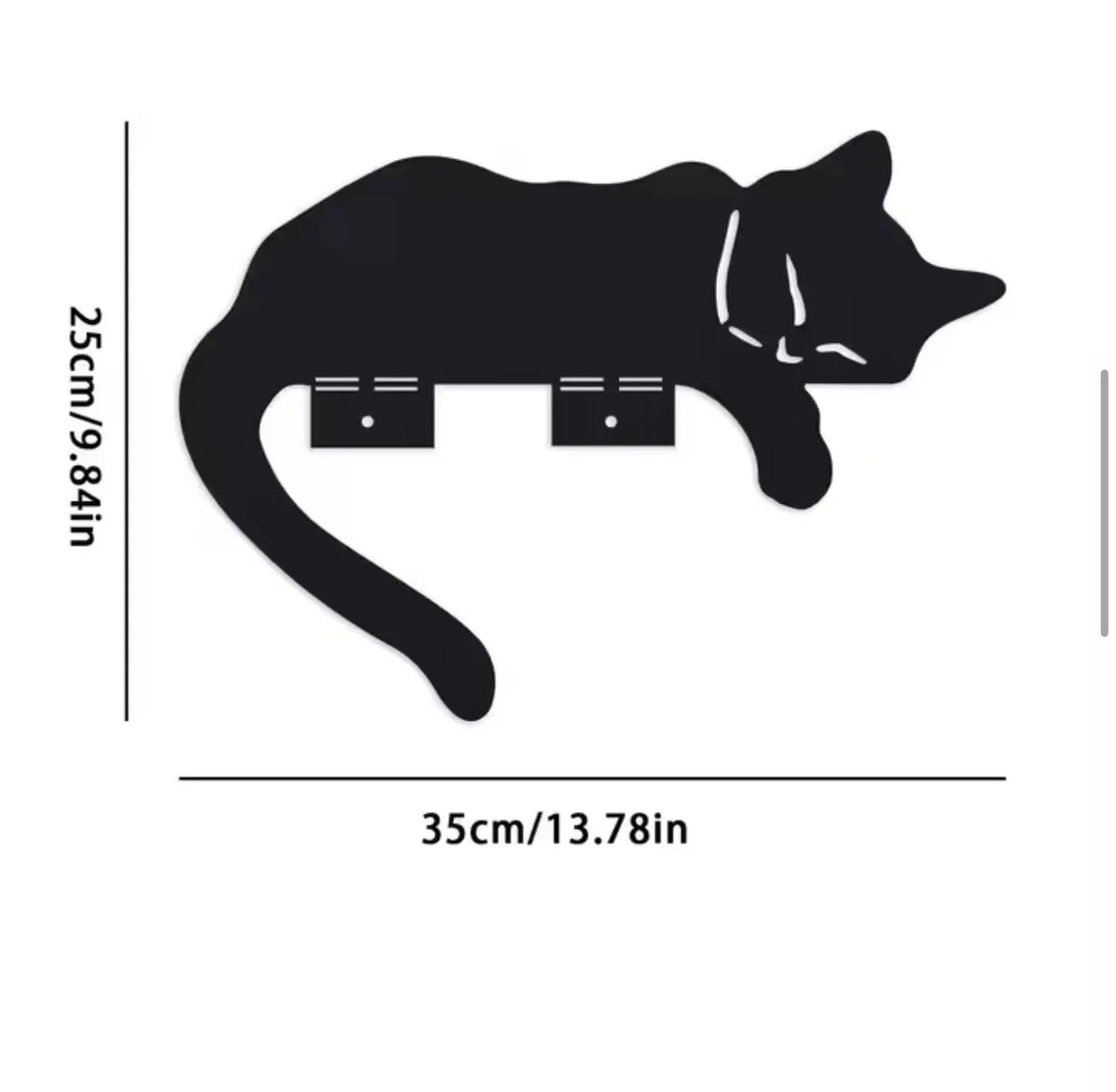 décoration murale chat noir silhouette métal adhésif minimaliste extérieur durable animalier