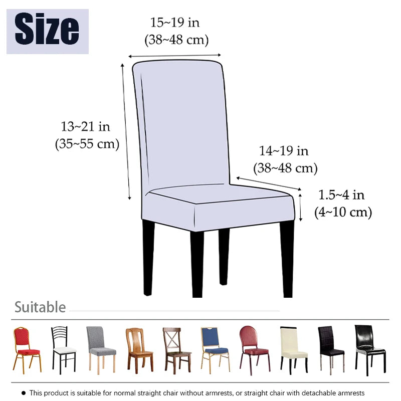 Housse chaise moderne gris foncé rayures horizontales élastique imperméable polyester