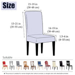 Housse chaise moderne gris foncé rayures horizontales élastique imperméable polyester