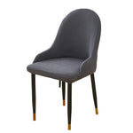 chaise moderne vert olive tissu carreaux pieds noirs boutons dorés amovible lavable polyester élasthanne