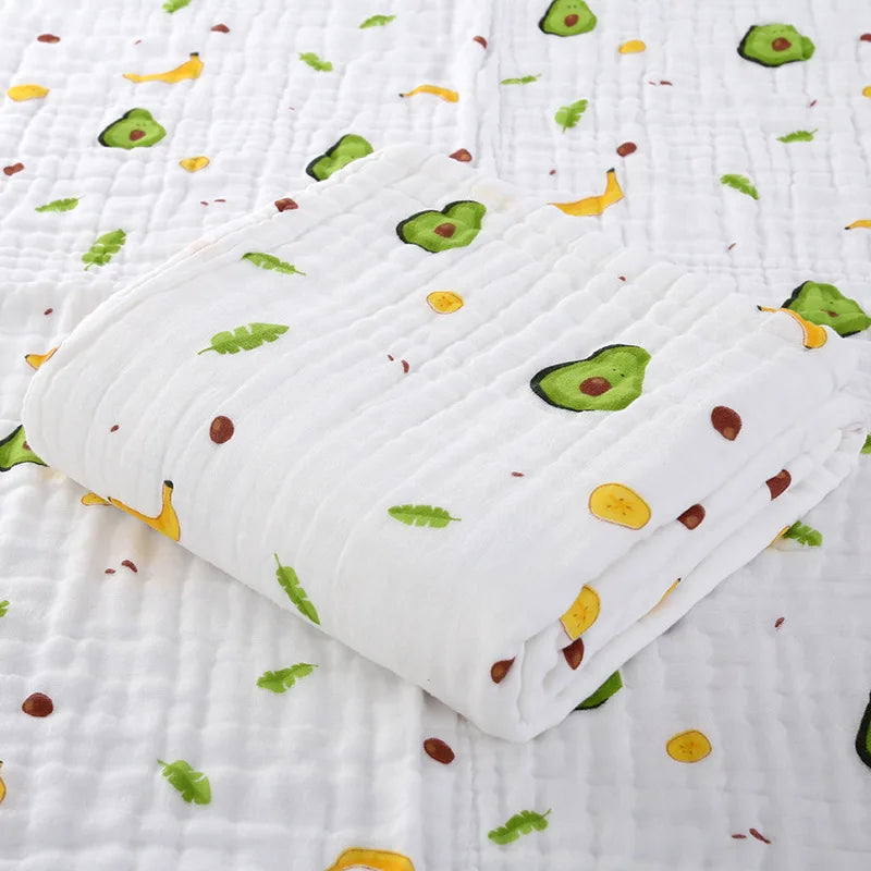 couverture bébé coton géométrique unicorns rainbows fruits moderne four seasons