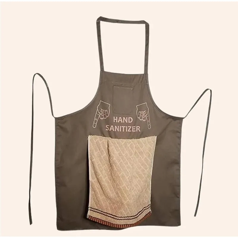 Tablier coton blanc humour cuisine