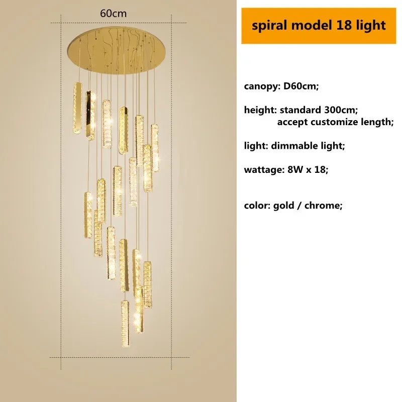 suspension lumineuse contemporaine or argent texture brillante élégante chambre salle bain led