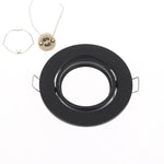 spots led noir blanc doré modernes clips vis round lisses