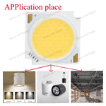 LED COB 10W 50W 19x19mm Cold Warm White 6000lm 4800lm 6000lm DC30 33V CRI