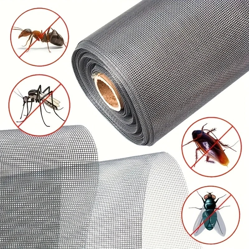 moustiquaire porte fenêtre filet fibre verre adhésif protection insectes maille noire blanche moderne