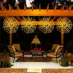 guirlande lumineuse multicolore moderne étoiles lumineuses adaptateur usb solar led extérieure jardin blanc rouge