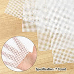feuilles toile maille plastique blanches 10x13 pouces broderie tricot crochet 7ct régulières précises