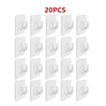 crochet mural transparent adhésif pvc moderne porte serviettes porte clés support charge lourde organisation