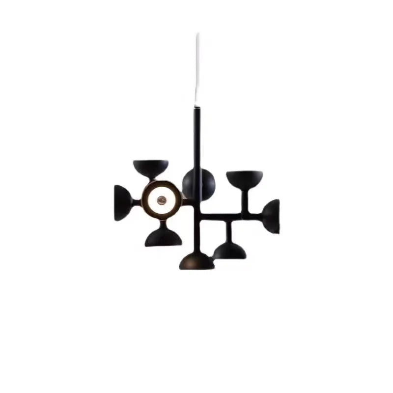 suspension lumineuse moderne ampoules led noir bronze câbles suspension pièces décoratives chambre salon étudehôtel