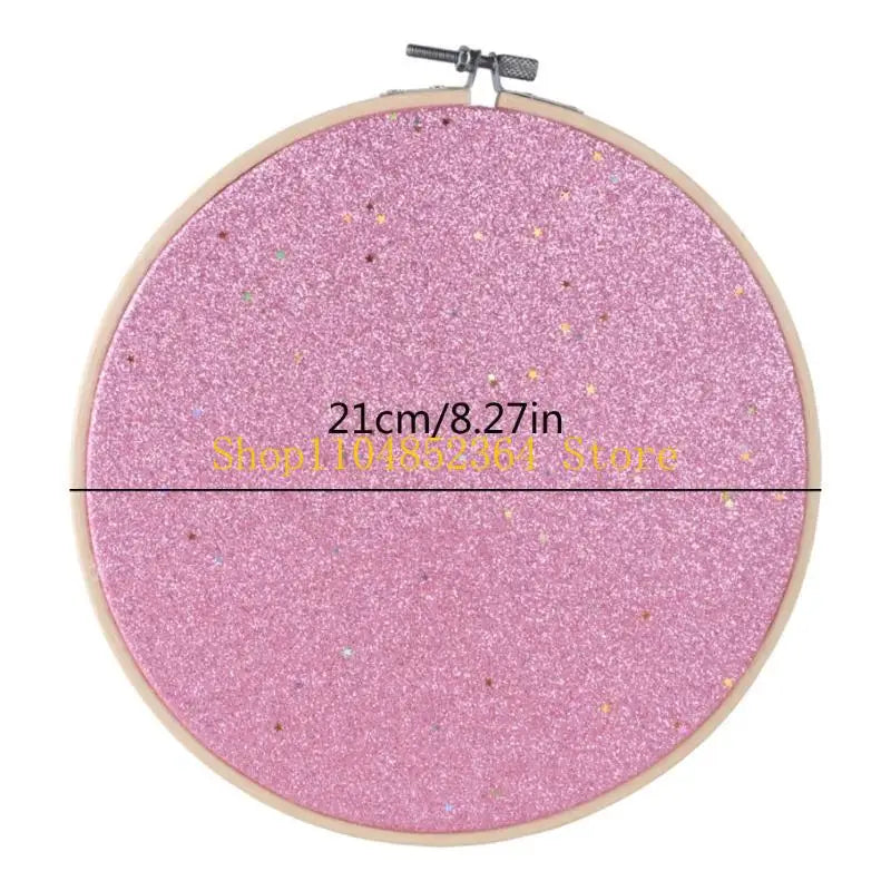 anneau broderie pailleté moderne bleu clair rose noir vis fixe wicker