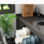 support vaisselle clips réglables moderne respectueux environnement noir blanc plat