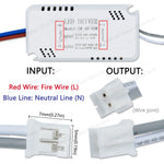 driver led blanc 40 60w constant current adhésif moderne câbles certifié rohs