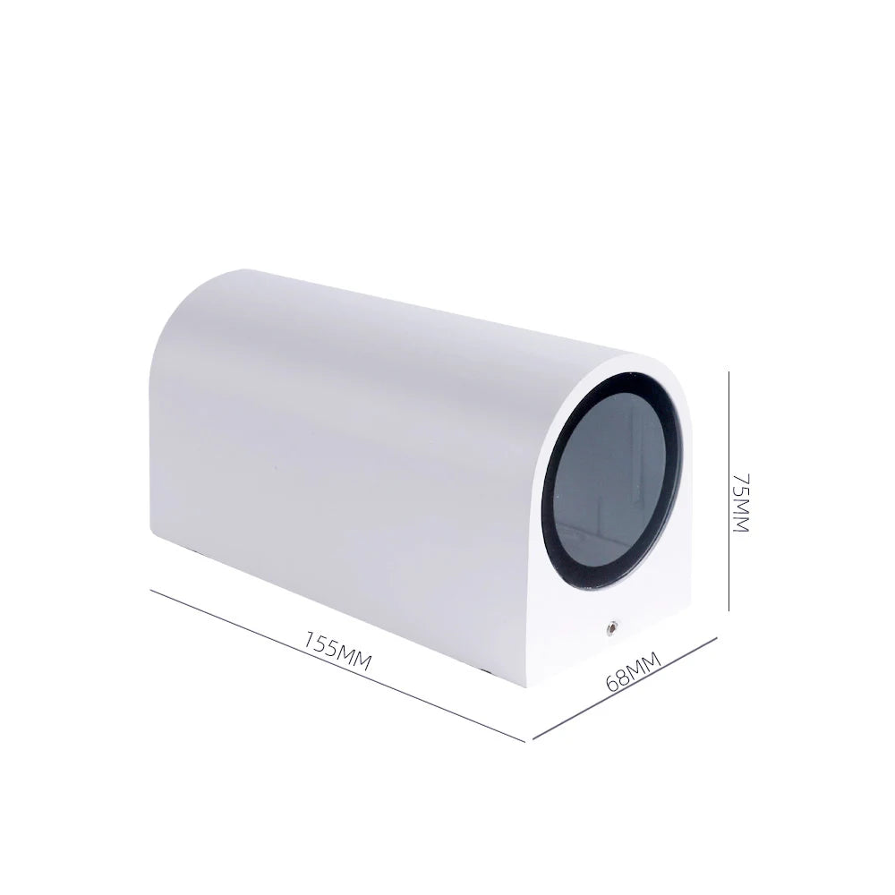 applique murale led moderne ip65 gu10 éclairage intérieur extérieur noir blanc