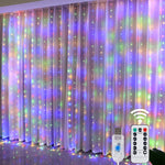 guirlande lumineuse étoiles multicolore led blanc moderne télécommande noël nouvelle année chambre