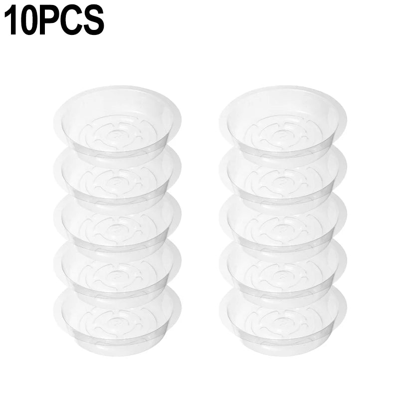 plateau drainage fleurs transparent rond gravé moderne rangement déchets maison jardin