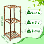 Support de plantes vide montrant les 3 niveaux
