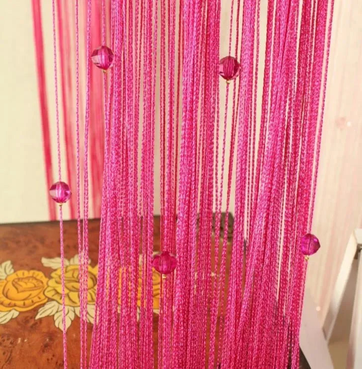 rideau moderne bleu clair doré rose vif opacité tissu voile chambre cuisine japonais coréen