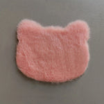 coussins décoratifs fourrure animaux rose clair blanc moderne doux lapin chat nuage