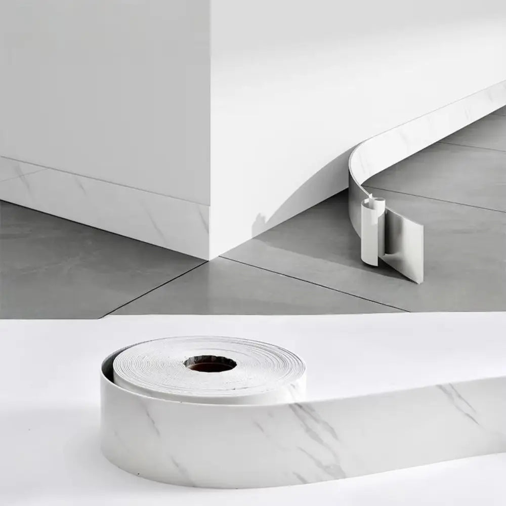 ruban adhésif décoratif marbré moderne 10cm large 5m longueur gris blanc beige