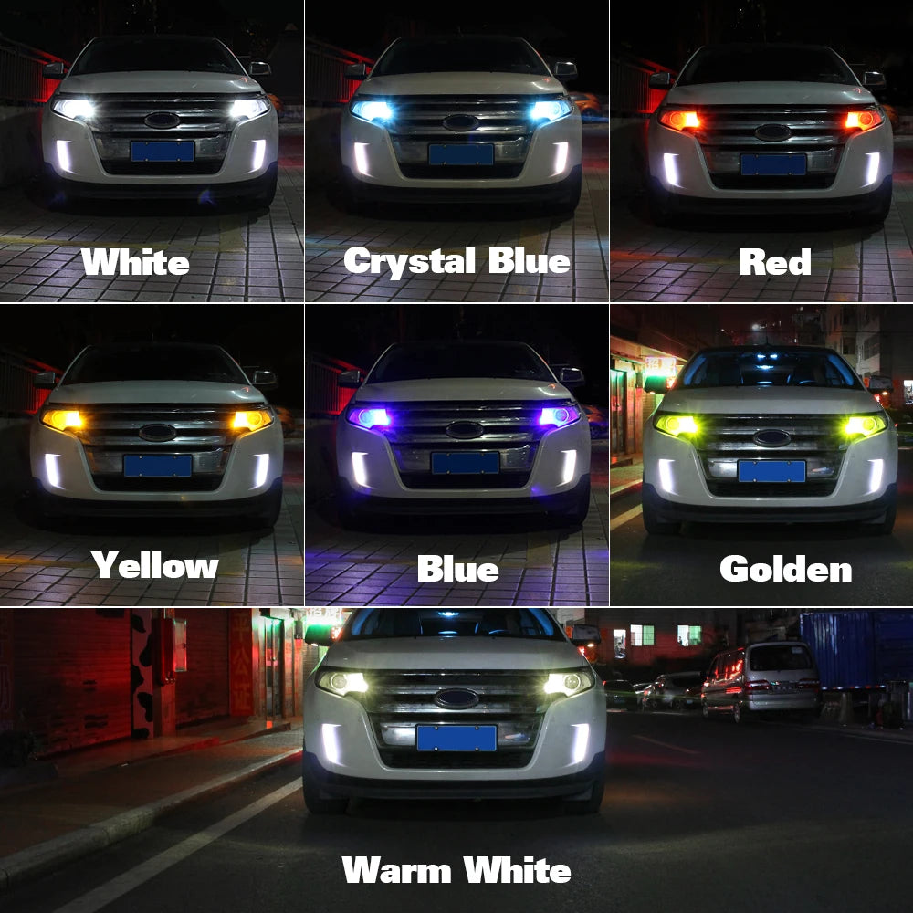 ampoules led blanc jaune bleu rouge doré modernes compactes adhésives 900lm w5w t10