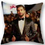 taie d'oreiller carrée 45x45cm moderne motif Kendji Girac imprimé uni côté opaque polyester