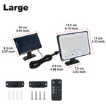 lampe solaire moderne noire blanche ip65 led télécommande clips extérieure jardin entrée garage