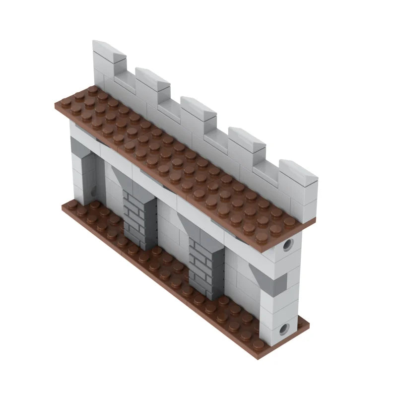blocs construction mur château médieval brique gris marron jaune opacité enfants