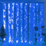 rideau lumineux led blanc moderne télécommande 5v ip65 adaptable 3x3m 3x2m 3x1m