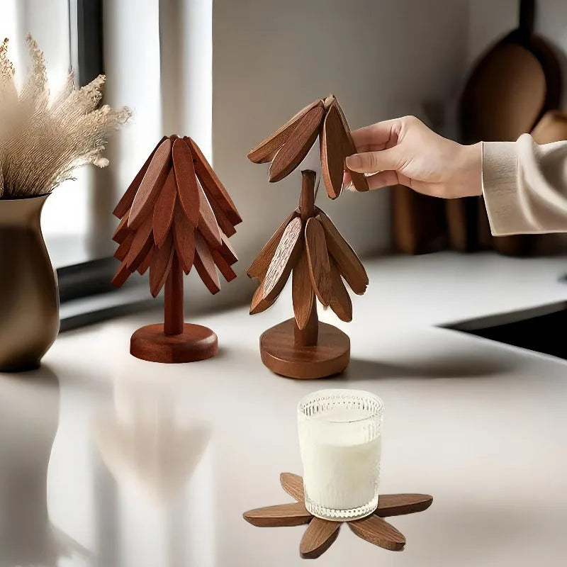 support tasse arbre branches feuilles moderne respectueux environnement tasses bols